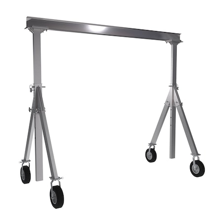 Vestil Alum Gantry Crane, Pneumatic Caster, 12x10 AHA-15-12-10-PNU